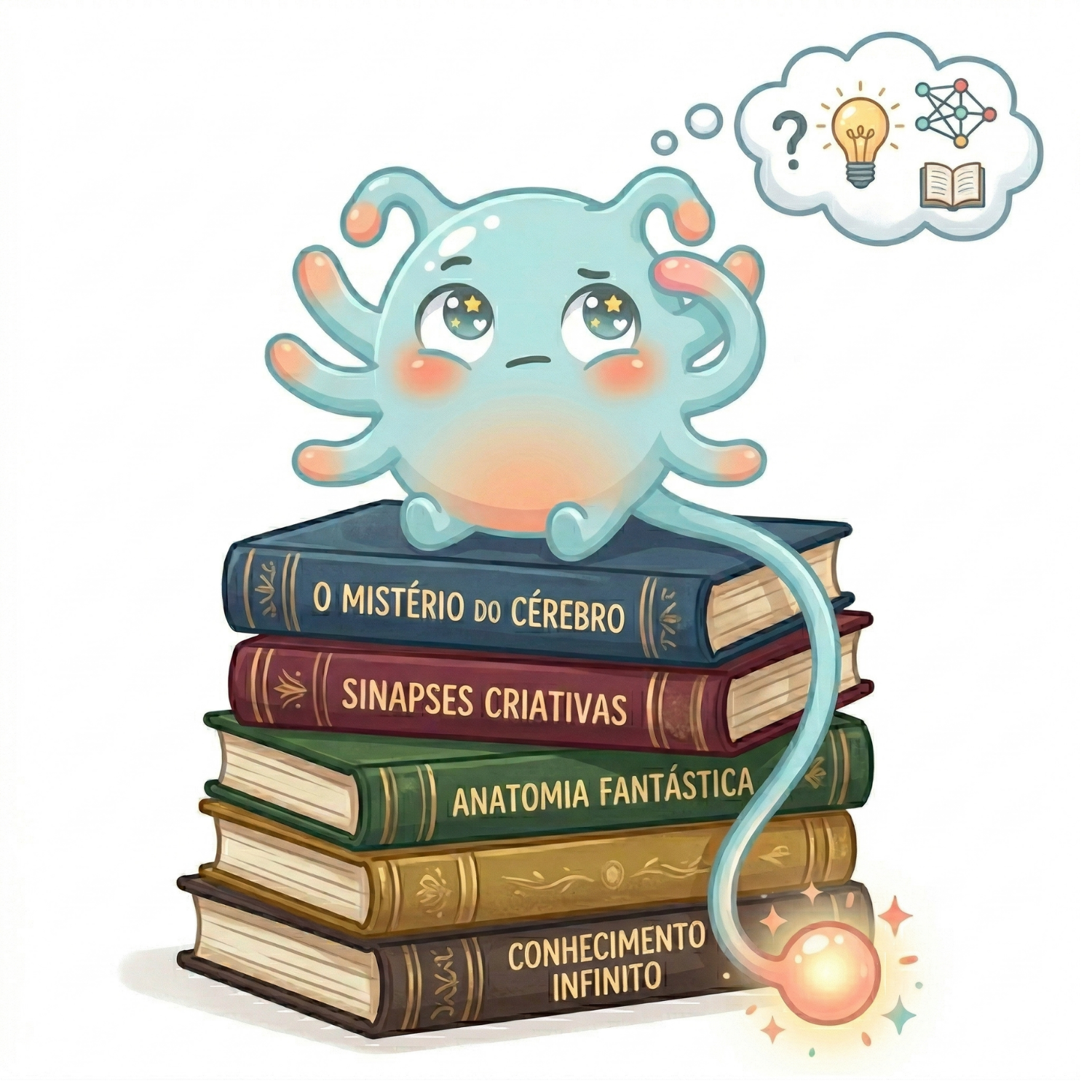 Neurônio estudando guias